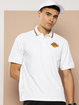 Los Angeles Lakers: Classic Polo White