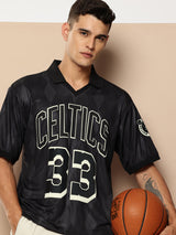 Larry Bird Vintage Football Oversized Polo