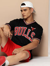 Chicago Bulls V-Neck Oversized T-Shirt