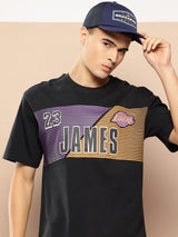 Lebron James Oversized Printed Black T-Shirt