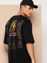 Los Angeles Lakers Midnight Black Oversized T-Shirt