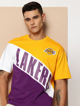 Los Angeles Lakers Cut and Sew Oversized T-Shirt
