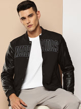 Golden State Warriors Black Varsity Jacket