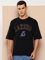 Los Angeles Lakers Midnight Black Oversized T-Shirt