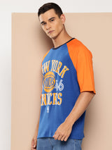 New York Knicks Contrast Colour Oversized T-Shirt