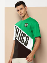 Boston Celtics Cut and Sew Oversized T-Shirt