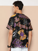 Los Angeles Lakers: Oversized Logo Mash T-Shirt