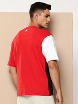 Chicago Bulls Cut and Sew Oversized T-Shirt