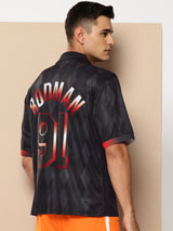 Dennis Rodman Vintage Football Oversized Polo