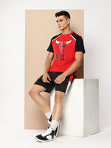 Chicago Bulls Printed Raglan T-Shirt