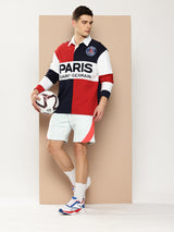 Paris Saint-Germain Embroidered Oversized Polo Full Sleeve