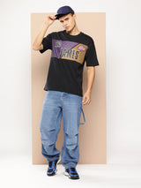 Lebron James Oversized Printed Black T-Shirt