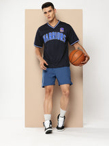 Golden State Warriors V-Neck Oversized T-Shirt