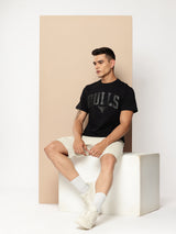 Chicago Bulls Monochrome Black T-Shirt