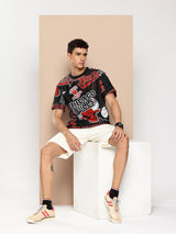 Chicago Bulls: Oversized Mesh AOP T Shirt