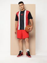 Chicago Bulls Striped Oversized T-Shirt