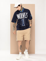 Anthony Edwards Vintage Football Oversized T-Shirt