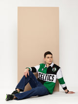 Boston Celtics Embroidered Oversized Polo Full Sleeve
