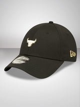 Chicago Bulls Pin Logo Black 9FORTY Adjustable Cap