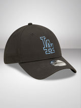 La Dodgers Team Outline Black 9FORTY Adjustable Cap