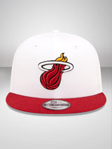 Miami Heat White Crown Team White 9FIFTY Snapback Cap