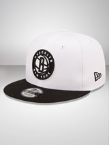 Brooklyn Nets White Crown Team White 9FIFTY Snapback Cap