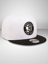 Brooklyn Nets White Crown Team White 9FIFTY Snapback Cap