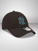 New York Yankees Neon Outline Black 9FORTY Adjustable Cap