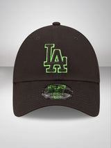 LA Dodgers Neon Outline Black 9FORTY Adjustable Cap