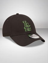 LA Dodgers Neon Outline Black 9FORTY Adjustable Cap