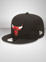 Chicago Bulls Team Side Patch Black 9FIFTY Snapback Cap