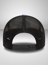 LA Lakers Cloud All Over Print Purple A-Frame Trucker Cap