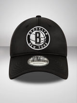 Brooklyn Nets NBA Satin Black 9TWENTY Adjustable Cap