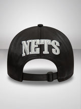 Brooklyn Nets NBA Satin Black 9TWENTY Adjustable Cap