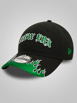 New Era Race Black and Green Flame 9TWENTY Adjustable Cap
