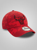 Chicago Bulls Tonal Camo All Over Print Red 9FORTY Adjustable Cap