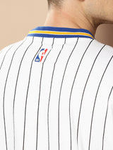 Golden State Warriors Striped Oversized T-Shirt