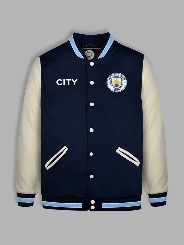 Manchester City: Varsity Jacket - Navy