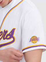 Los Angeles Lakers:Typography Baseball Shirt