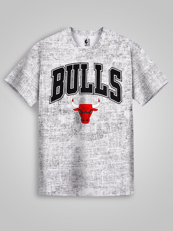 Chicago Bulls: Oversized Grunge T-Shirt
