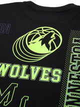 Minnesota Timberwolves Midnight Black Oversized T-Shirt