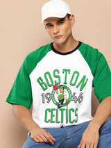 Boston Celtics Contrast Colour Oversized T-Shirt