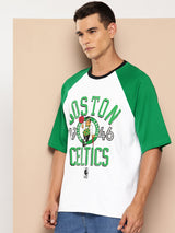 Boston Celtics Contrast Colour Oversized T-Shirt