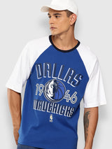 Dallas Mavericks Contrast Colour Oversized T-Shirt
