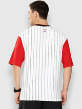 Chicago Bulls Striped Oversized T-Shirt