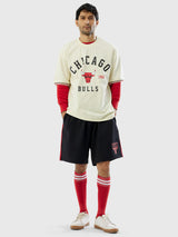 Chicago Bulls Off-White Oversized T-Shirt