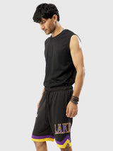 Los Angeles Lakers Embroidered Shorts