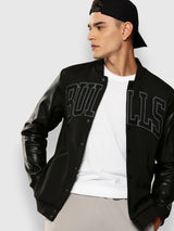 Chicago Bulls Black Varsity Jacket