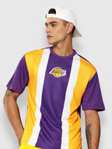 Los Angeles Lakers Striped Oversized T-Shirt