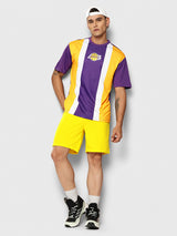 Los Angeles Lakers Striped Oversized T-Shirt